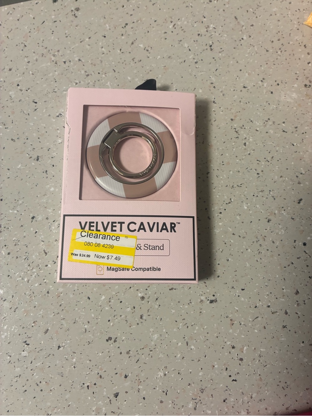 Velvet Caviar Magnetic Phone Grip - Light Pink Box